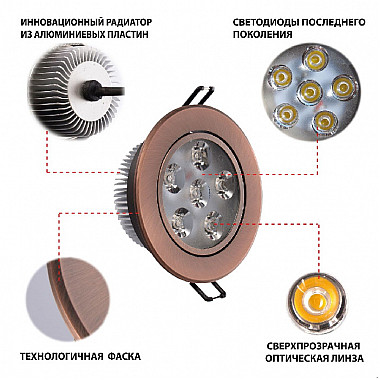 Точечный светильник Круз 637013206
