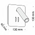 Спот Ios 176 C175-WL-01-6W-B