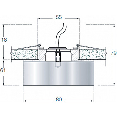 Точечный светильник Downlight DL022A