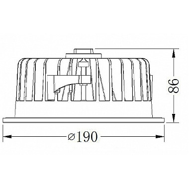 Точечный светильник COB 565182