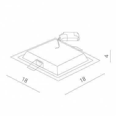 Точечный светильник Raggio A4012PL-1WH