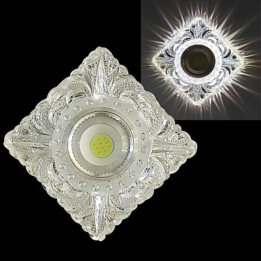 Точечный светильник 42043-9.0-001PL MR16+LED3W CL