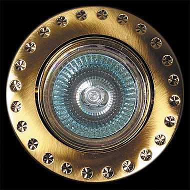 Точечный светильник 03053-9.0-001AK MR16 SG+GD