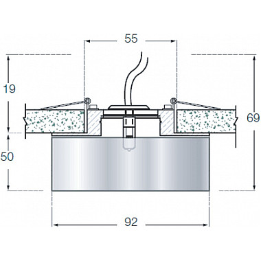 Точечный светильник Downlight DL022B
