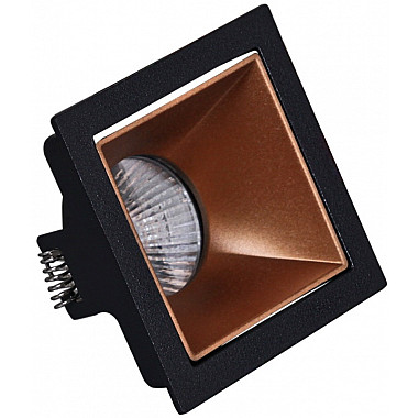 Точечный светильник 16086-9.0-001PT MR16 BK+ROSE GD