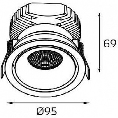 Точечный светильник IT02-008 IT02-008 Dim black