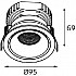 Точечный светильник IT02-008 IT02-008 Dim black