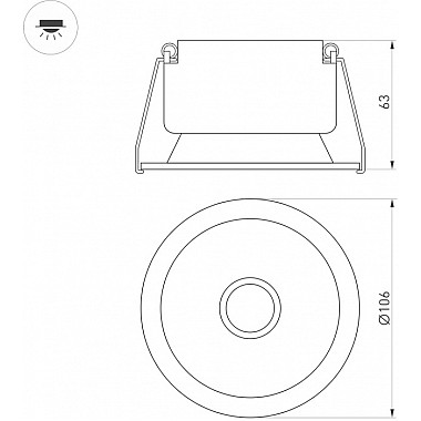 Точечный светильник HARBOR 048280