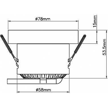 Точечный светильник COB 565196