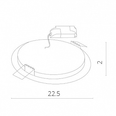 Точечный светильник Fine A2620PL-1WH
