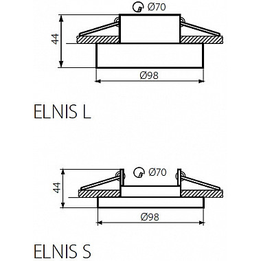 Точечный светильник ELNIS 27809