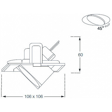Точечный светильник Metal SA1601-CH