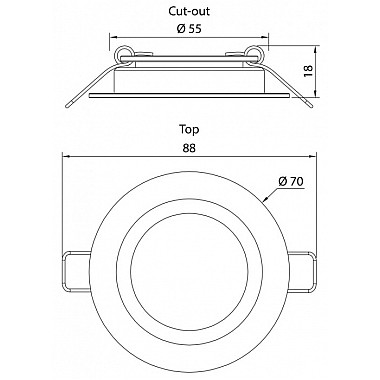 Точечный светильник 565128