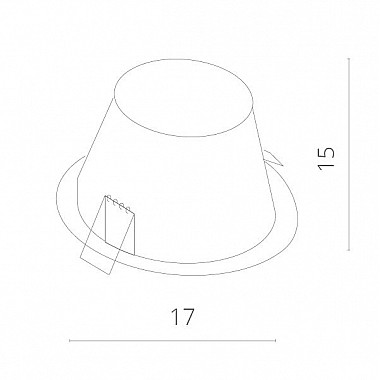 Точечный светильник Downlights A8044PL-1SI