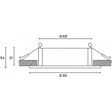 Точечный светильник Bodo HSBL_0104