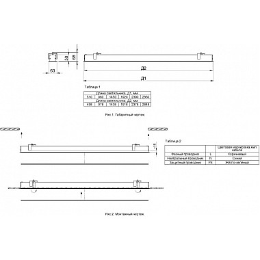 Промышленный потолочный светильник Лайнер 8 CB-C1702014