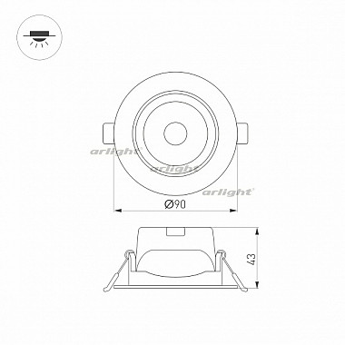 Точечный светильник POLAR 032860