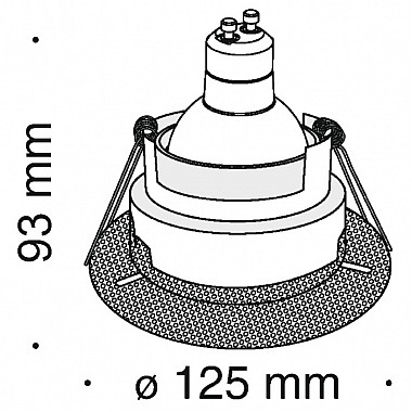 Точечный светильник Hoop DL043-01B