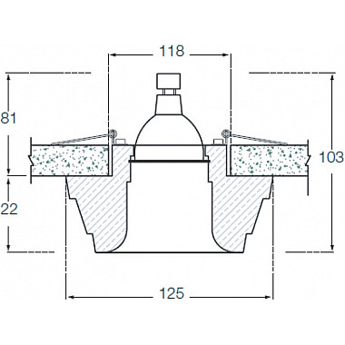 Точечный светильник Decoro DL216G/3