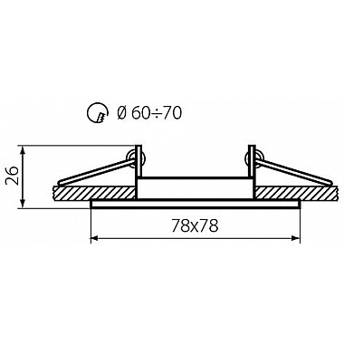 Точечный светильник NESTA 26745