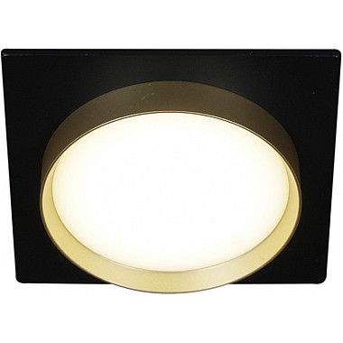 Точечный светильник 53005-9.0-001LD GX53 BK+GD