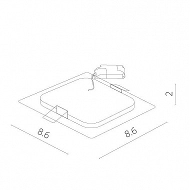 Точечный светильник Fine A2403PL-1WH