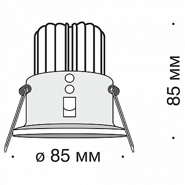 Точечный светильник Zoom DL034-2-L12B