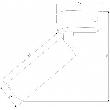 Спот Pitch 20143/1 LED черный