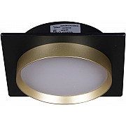 Точечный светильник 53005-9.0-001LD GX53 BK+GD