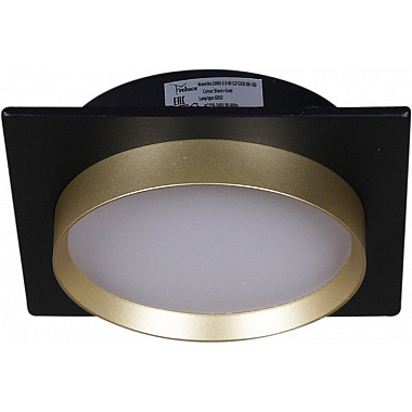 Точечный светильник 53005-9.0-001LD GX53 BK+GD