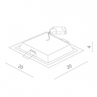 Точечный светильник Raggio A4018PL-1WH