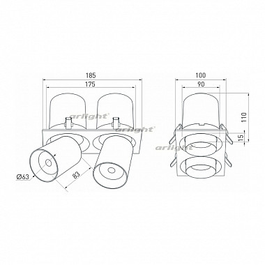 Точечный светильник LGD-PULL 026193
