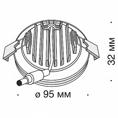 Точечный светильник Phanton DL303-L12B4K