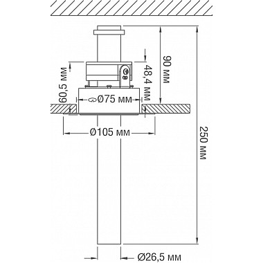Точечный светильник Ray DL18151R9W1W
