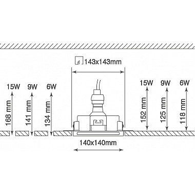Точечный светильник Elementare DL270R1W