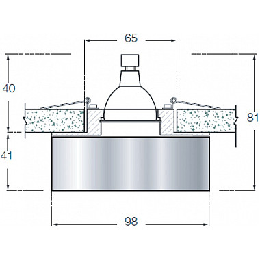Точечный светильник Downlight DL012Y/1
