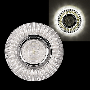 Точечный светильник 16168-9.0-001GP MR16+LED3W WT/CL