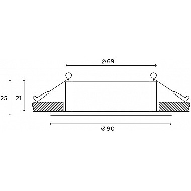Точечный светильник Atlas HSBL_0086