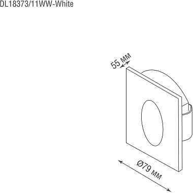Подсветка для лестниц и ступеней Steps DL18373/11WW-White