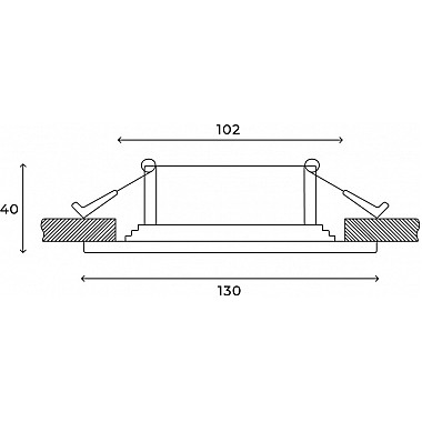 Точечный светильник Drammen HSBL_0091