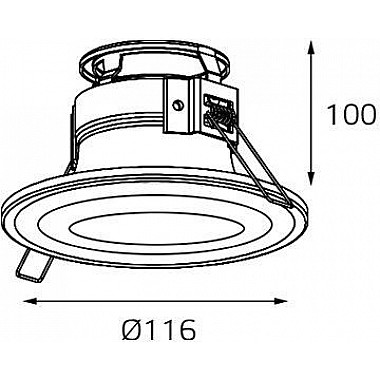 Точечный светильник 7012 IT07-7012 white