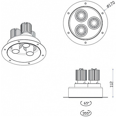 Точечный светильник Ray DL18152R9W3B