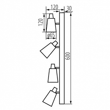 Споты Kanlux SEMPRA EL-4I B-SR 33097