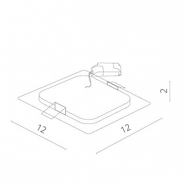 Точечный светильник Fine A2406PL-1WH
