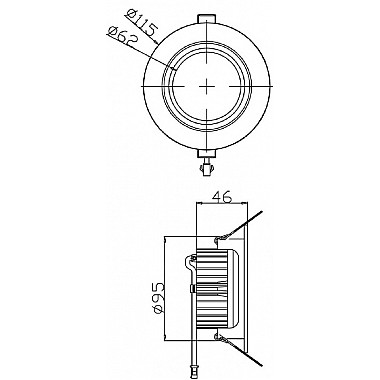 Точечный светильник COB 565307