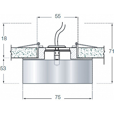Точечный светильник Downlight DL026BS