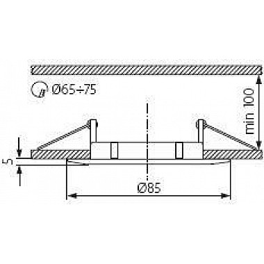 Точечный светильник LUTO 2580