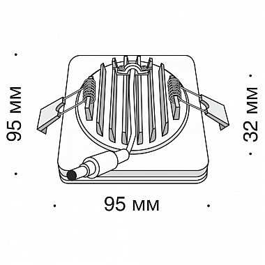 Точечный светильник Phanton DL2001-L12B