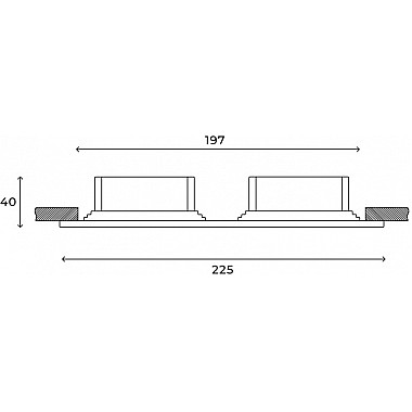 Точечный светильник Drammen HSBL_0092