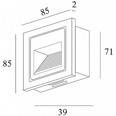 Подсветка для лестниц и ступеней DK1016 DK1016-WH
